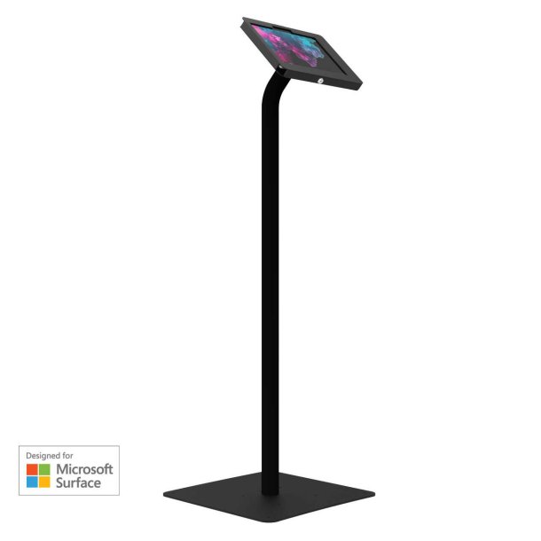 Elevate II Floor Stand Kiosk for Surface Go 3 | Go 2 | Go (Black)
