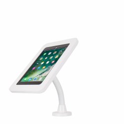 Elevate II Flex Drill Down Countertop Mount Kiosk for iPad 9.7 6th | 5th Generation | Air (White)