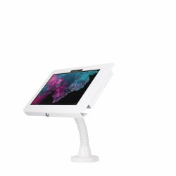 Elevate II Flex Drill Down Countertop Mount Kiosk for Surface Go 3 | Go 2 | Go (White)
