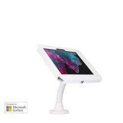 Elevate II Flex Drill Down Countertop Mount Kiosk for Surface Go 3 | Go 2 | Go (White)