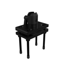 Forklift | Pole Mount Base for up to 3-inch Pole and Flat Surface *Part